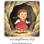 szczegółowy styl kreskówkowy